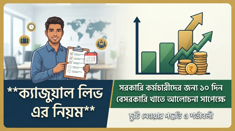 ক্যাজুয়াল লিভ এর নিয়ম ২০২৬